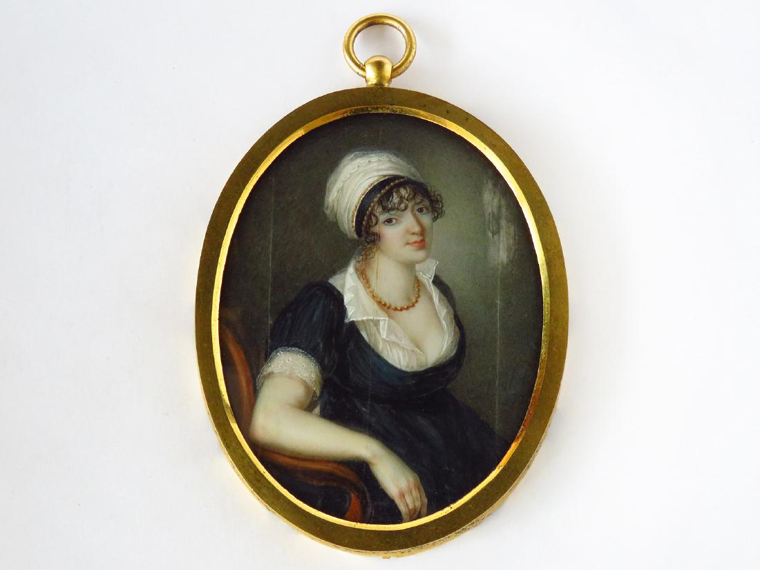 W/C MINIATURE PORTRAIT, P. VIOLET 1803 (PIERRE NOEL) (1 of 5)