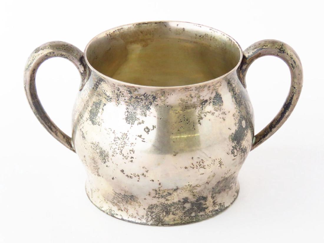 PAUL REVERE PATTERN STERLING CUP ENGRAVED, 20TH C. (1 of 3)