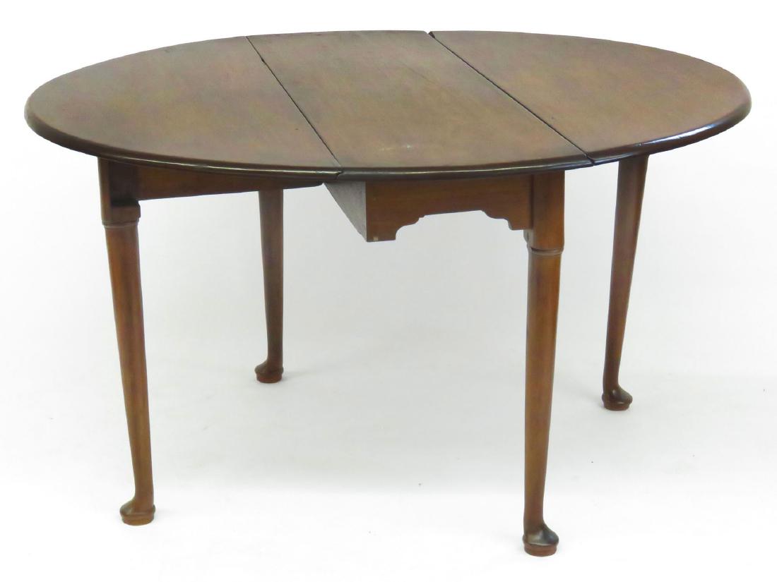 ENGLISH QUEEN ANNE WALNUT DROP LEAF TABLE 18TH C. (1 of 6)