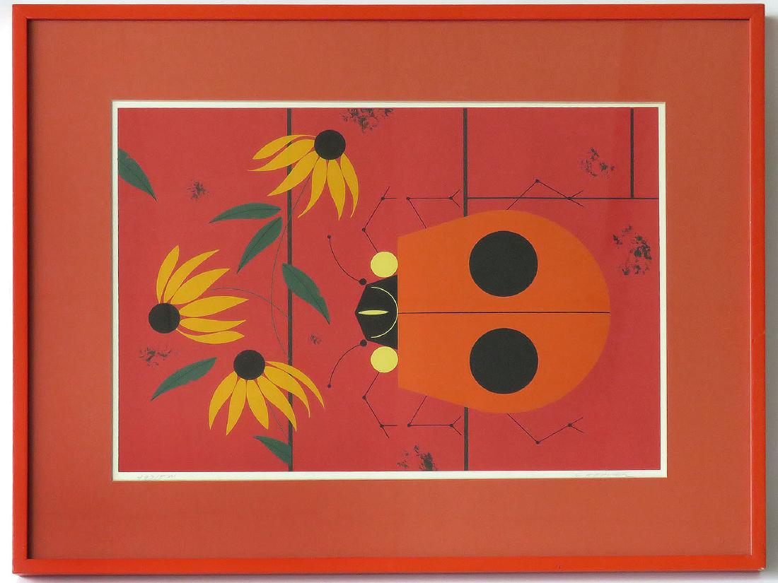 LITHO 'LADYBUGS' SIGNED HARPER (CHARLES 20TH C.) (1 of 6)