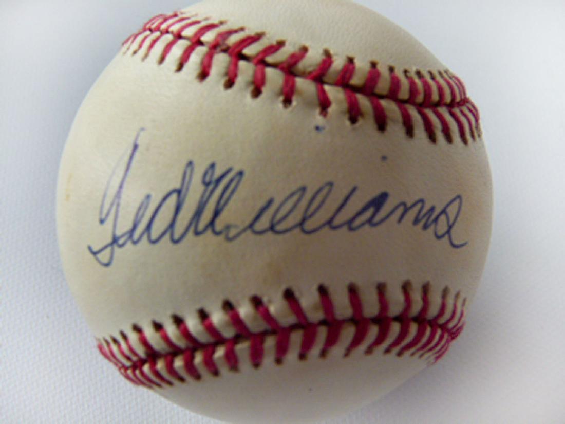 TED WILLIAMS AUTOGRAPHED BASEBALL W/ COA (1 of 5)