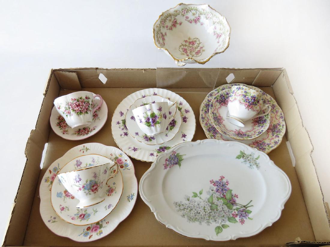 ASST TEA CUPS/PLATES INCL. ROYAL ALBERT, QUEEN ANNE, (1 of 10)