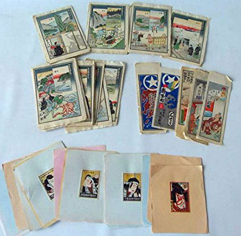 LOT ASSORTED JAPANESE WOOD BLOCK PRINTS 19/20TH C (1 of 5)