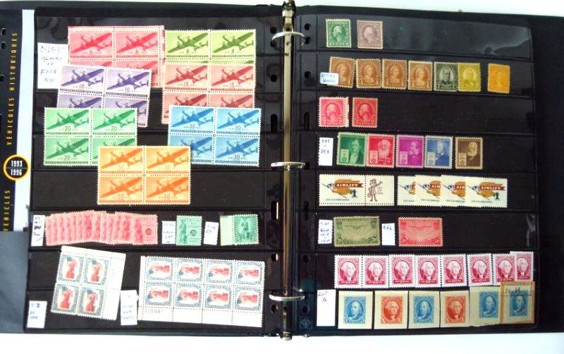 STAMP STOCK BOOK W/ ASSORTED US STAMPS (1 of 12)