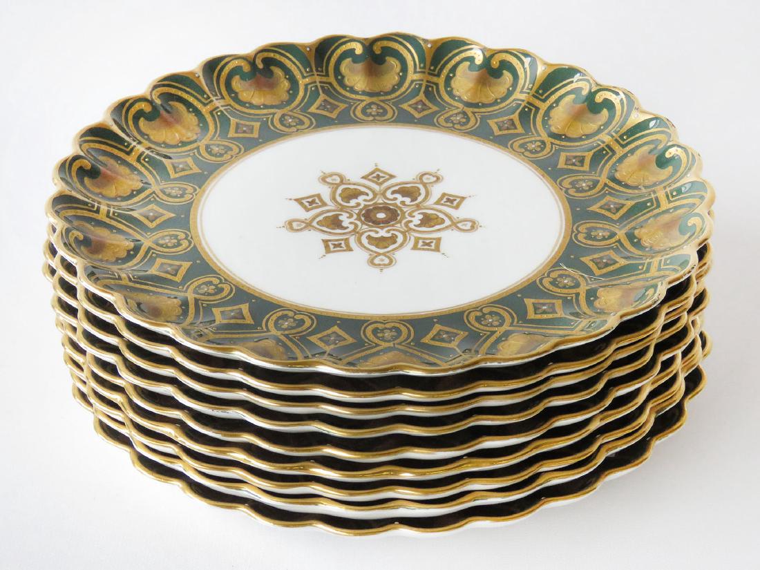 (9) COPELAND SPODE GILT SHOW PLATES 19TH C. (1 of 3)