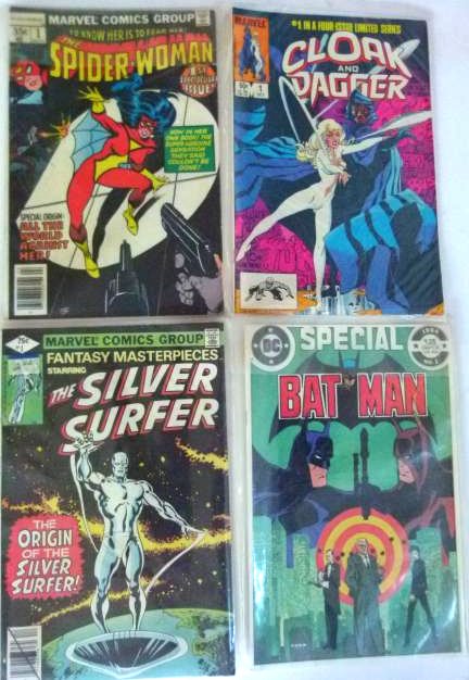 LOT VINTAGE COMICS INCL. SILVER SURFER #1, 1970/80 (1 of 5)