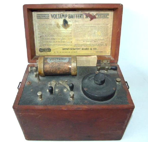 MONTGOMERY WARD ELECTRICAL QUACK BOX, C. 1900 (1 of 6)