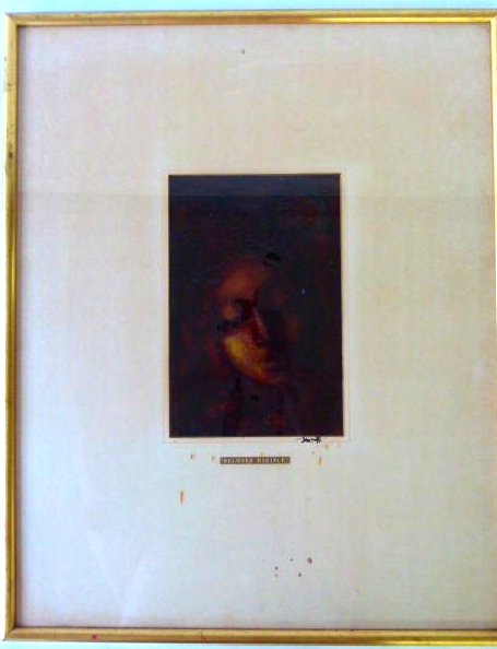 O/P "BELOVED DISCIPLE" SIGNED ILLEDG. MOMOKE?: O/P "BELOVED DISCIPLE" SIGNED ILLEDG. MOMOKE? C. 1940 10" X 6 1/2"