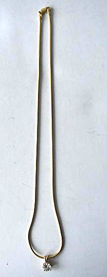 DECO STYLE 14KT GOLD/DIAMOND NECKLACE, 1.03 CT (1 of 5)