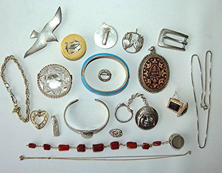 LOT ASSORTED PINS/MEXICAN SILVER 20TH C. (1 of 9)