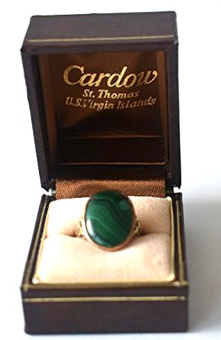 VICTORIAN 14KT YW GOLD/ROSE GOLD/MALIKITE RING (1 of 5)