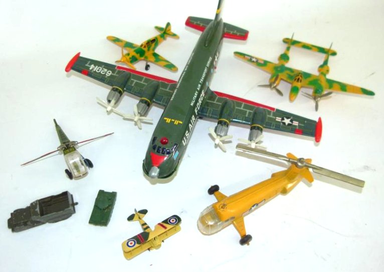 MILITARY TIN LITHO. TRANSPORTER, HUBLEY DIE CAST (1 of 6)