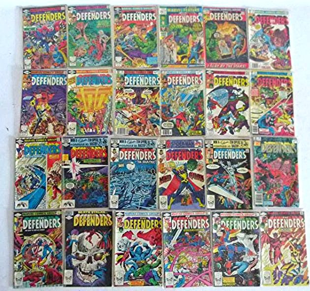 VINTAGE COMICS INCL THE DEFENDERS #1, RUN #90-152 (1 of 3)