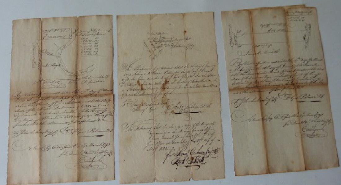 LOT (3) MANUSCRIPT MAPS/SURVEYS  DELAWARE RIVER (1 of 7)