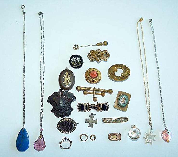 LOT ASSORTED VICTORIAN JEWELRY (1 of 7)