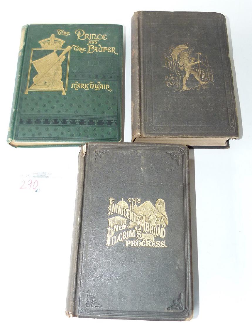 LOT (3)  VOLS. MARK  TWAIN THE PRINCE & PAUPER, 1ST ED. (1 of 9)