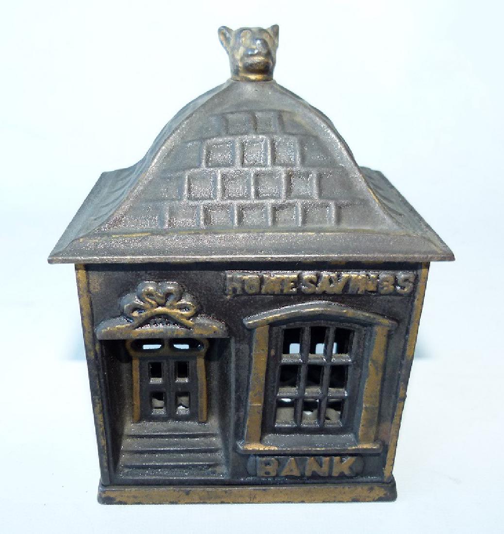 EARLY CAST IRON STILL BANK, C. 1881 (1 of 4)