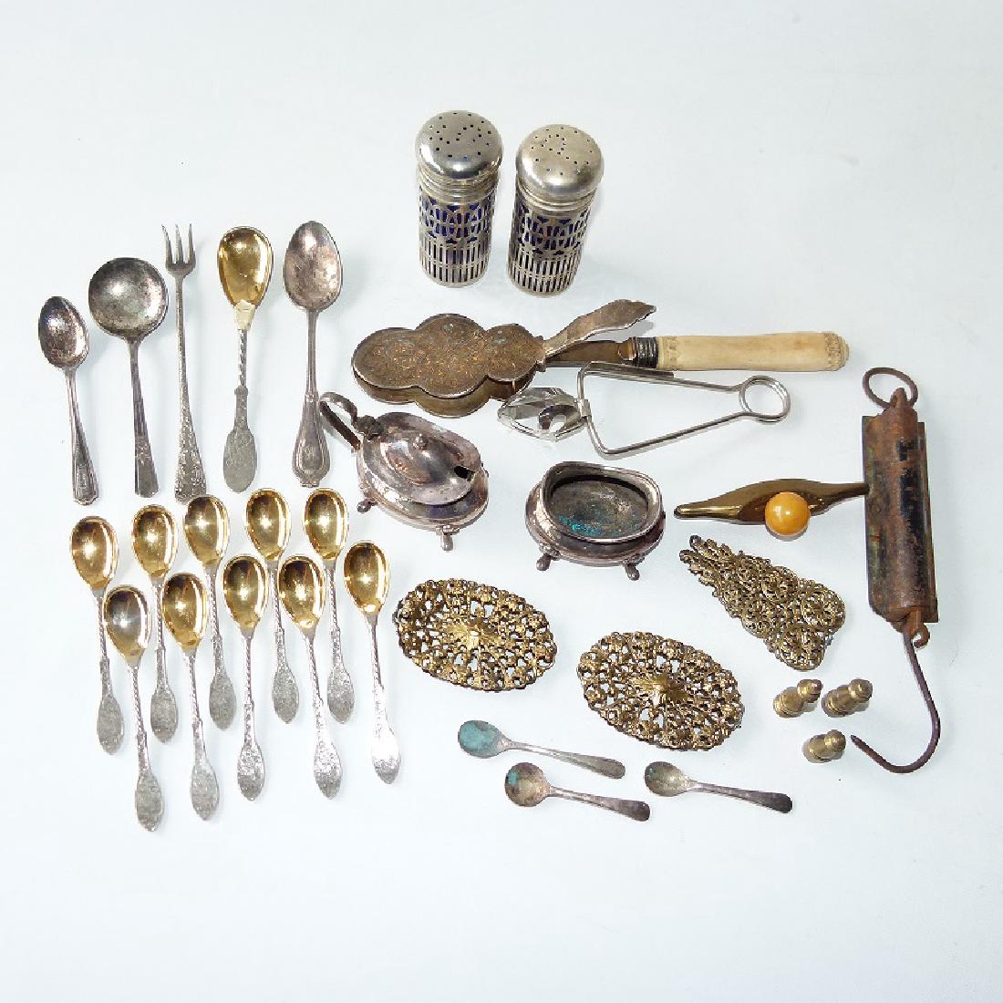 BAG LOT ASSORTED SILVERPLATE 19/20TH C. (1 of 8)