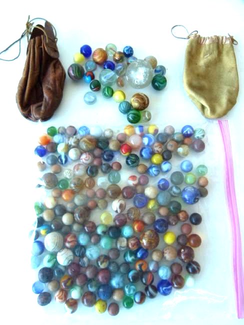 ANTIQUE MARBLES INCL. EAGLE SULFIDE, ONION SKIN (1 of 5)