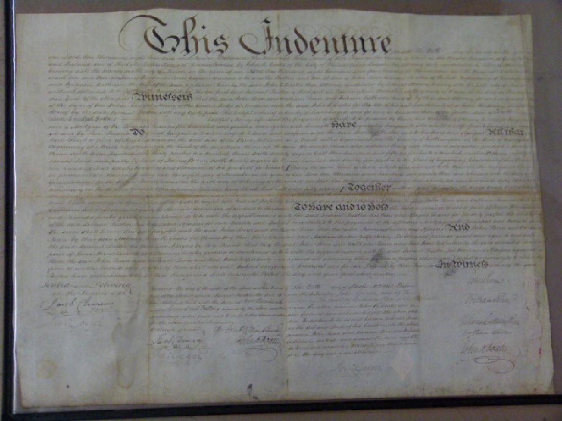 MANUSCRIPT DOCUMENTS, JOHN, WILLIAM & RICHARD PENN (1 of 10)