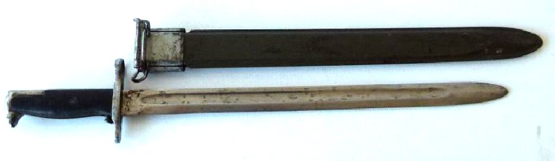 US WWII M1 GARAND RIFLE BAYONET, C. 1942: US WWII M1 GARAND RIFLE BAYONET, C. 1942 OVERALL L. 21 3/4"