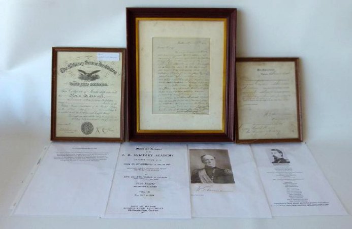 LOT (3) MILITARY DOCUMENTS INCL. PROMOTIONAL: LOT (3) MILITARY DOCUMENTS INCL. PROMOTIONAL SIGNED WILLIAM TACOMPSA SHERMAN,SIGNED WINFIELD SCOTT HANCOCK & REVOLUTIONARY FAMILY PROV. GENERAL HENRY DEARBORN (DEARBORN, MICHIGAN) C. 1809