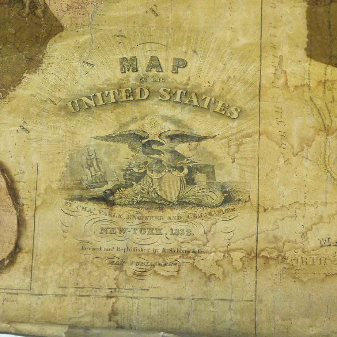 MAP OF UNITED STATES, C. VARLE 1832 (1 of 8)