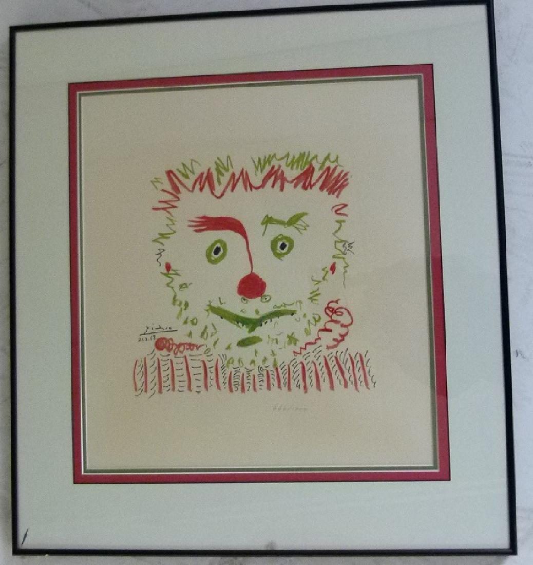 LITHOGRAPH LE CLOWN AFTER PABLO PICASSO (1 of 6)
