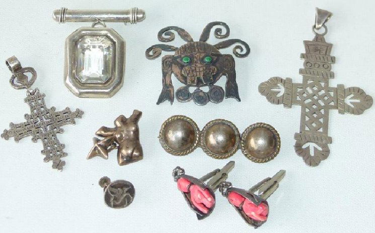 LOT ASSORTED MEXICAN STERLING JEWELRY (1 of 15)