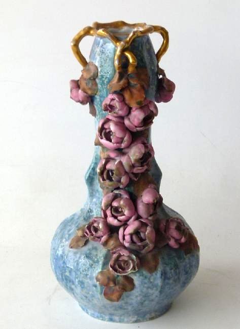 ART NOUVEAU AMPHORA PORCELAIN VASE (1 of 10)