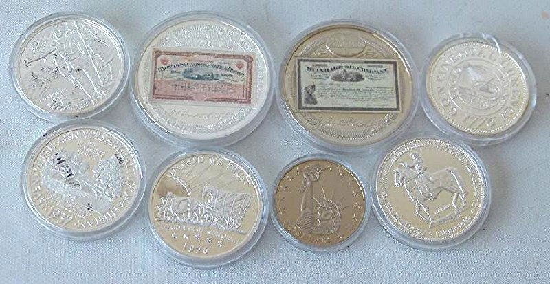 LOT (8) US COMMEMORATIVE COINS PROOF COPIES (1 of 18)