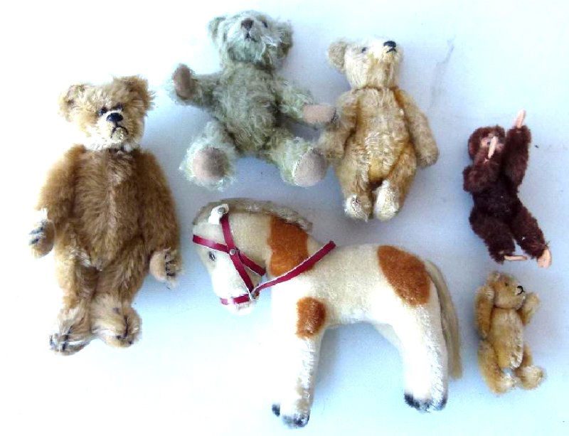LOT (6) INCL.  EARLY MULHAIR TEDDY BEARS (1 of 14)