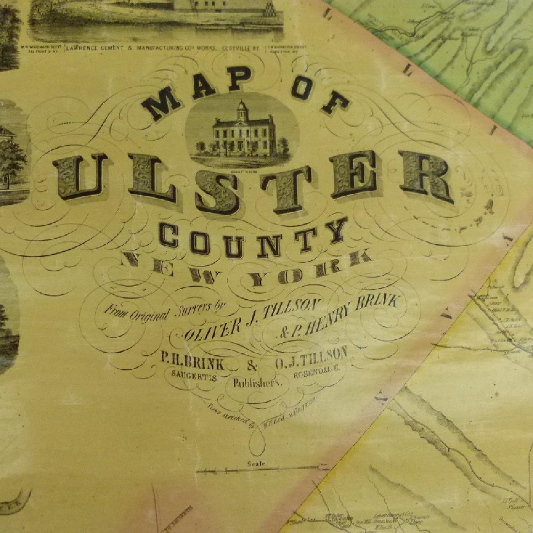 MAP OF ULSTER COUNTY NEW YORK, 1853 (1 of 11)