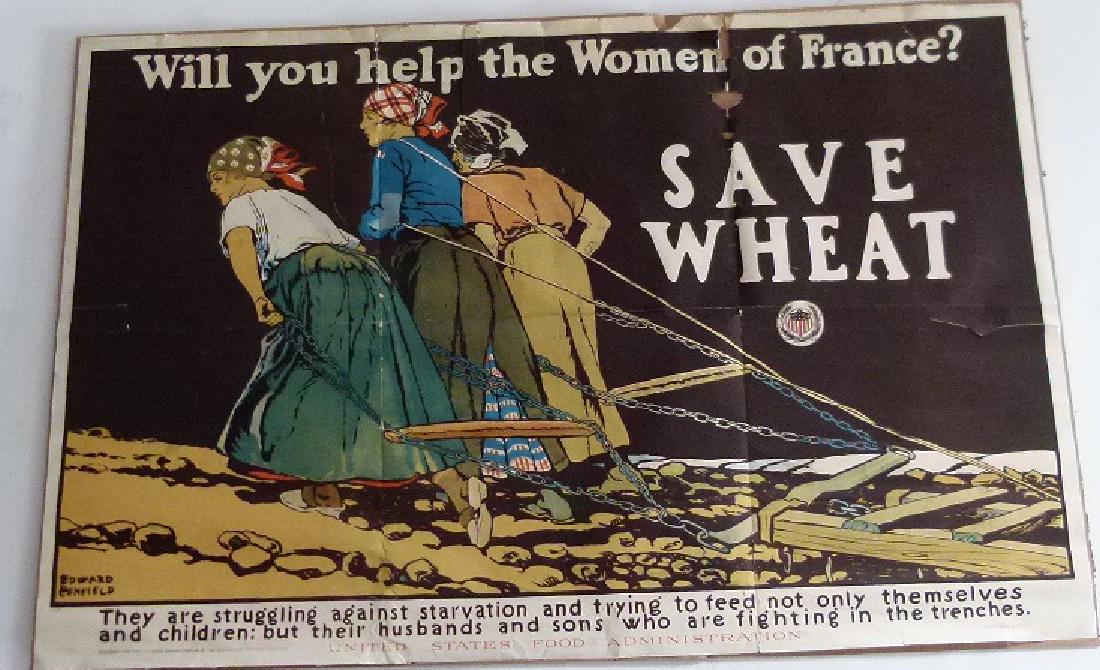 LITHO POSTER WWI SIGNED EDWARD PENFIELD #23 (1 of 8)