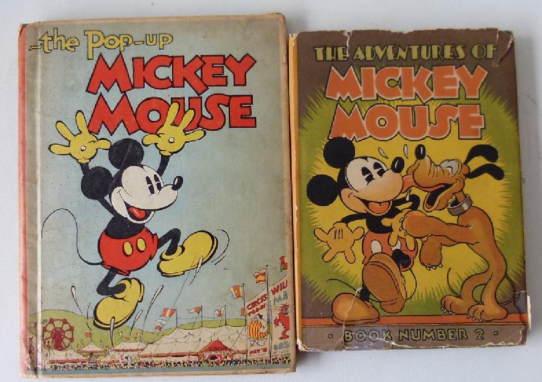 LOT (2) THE ADVENTURES OF MICKEY MOUSE: LOT (2) THE ADVENTURES OF MICKEY MOUSE, 1932 WDP, THE POP-UP MICKEY MOUSE 1933 W.D. ENTERPRISES