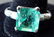 ART DECO PLATINUM/EMERALD/DIAMOND RING - 4