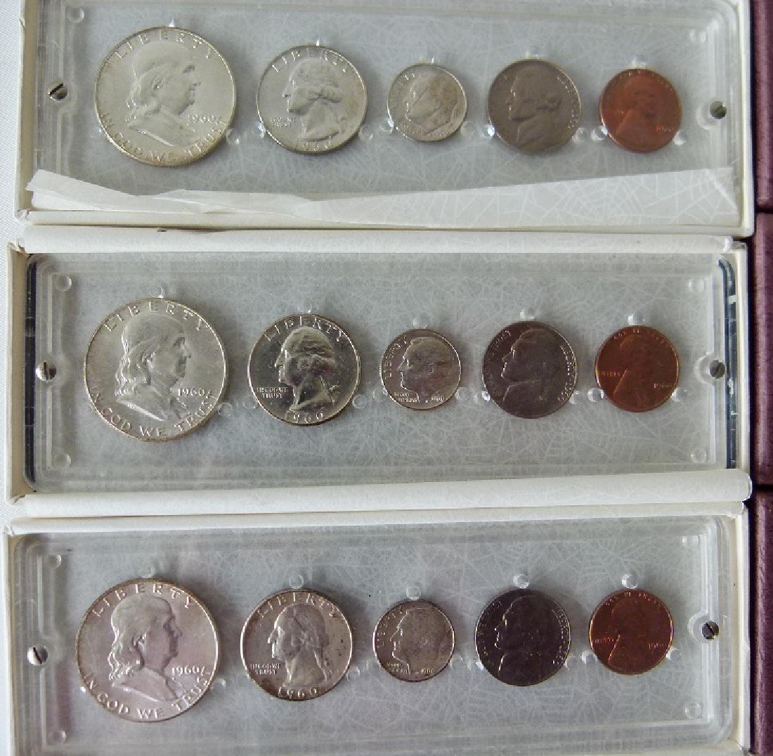 3 UNITED STATES 1960 P MINT/UNC. CASED SETS (1 of 8)