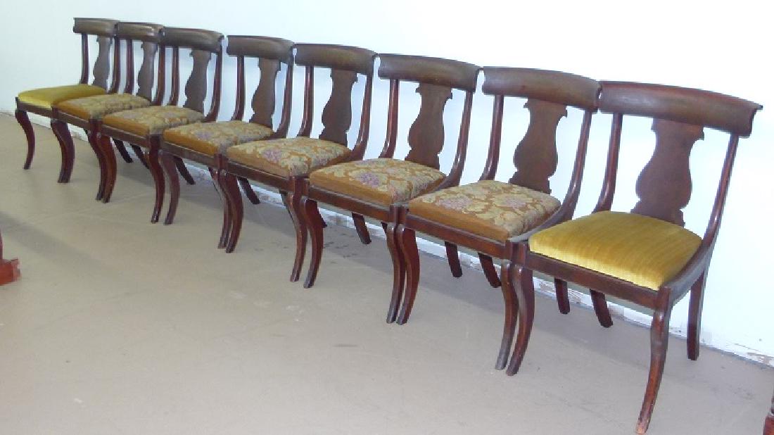 8 PHILADELPHIA CLASSICAL CARVED MAHOGANY CHAIRS (1 of 12)