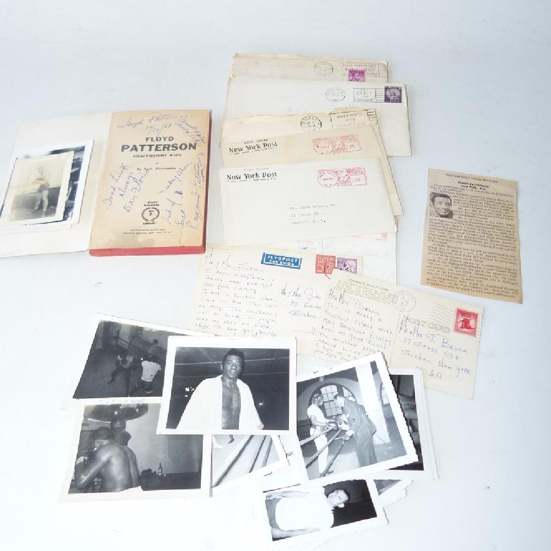 LOT FLOYD PATTERSON AUTOGRAPHED LETTERS, BOOK, ETC. (1 of 8)