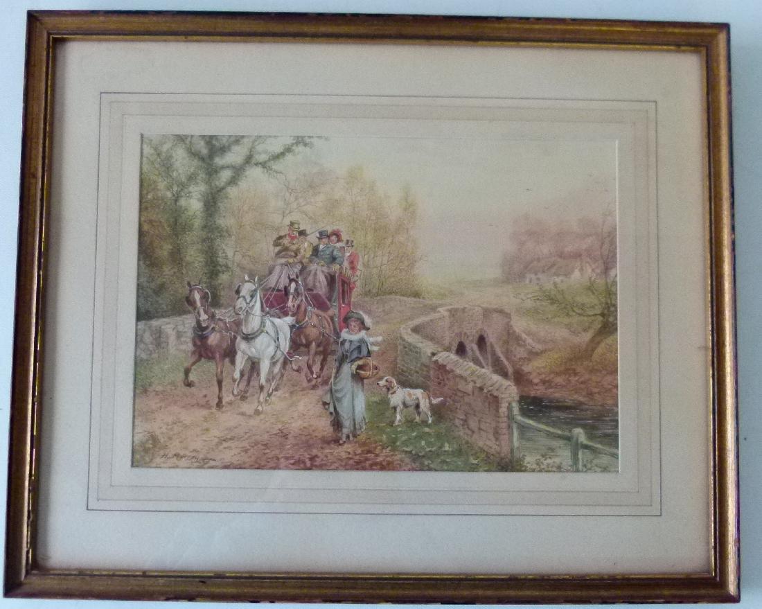 W/C STAGE COACH RIDE SIGNED H. MURRAY (1 of 6)