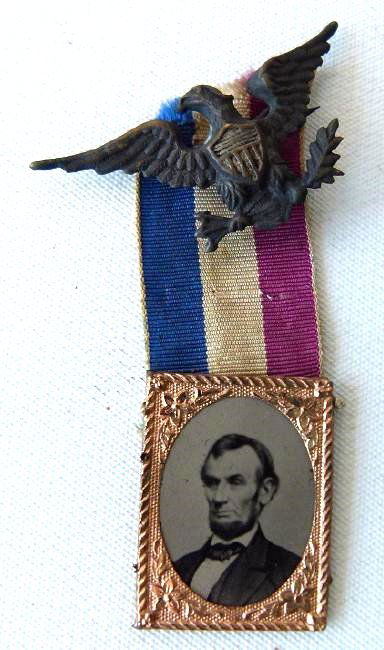 RARE ABRAHAM LINCOLN MEMORIAL FERROTYPE, C. 1860 (1 of 4)