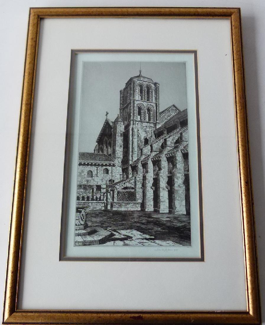 SOFT GROUND ETCHING, CATHEDRAL, SIGNED (1 of 8)