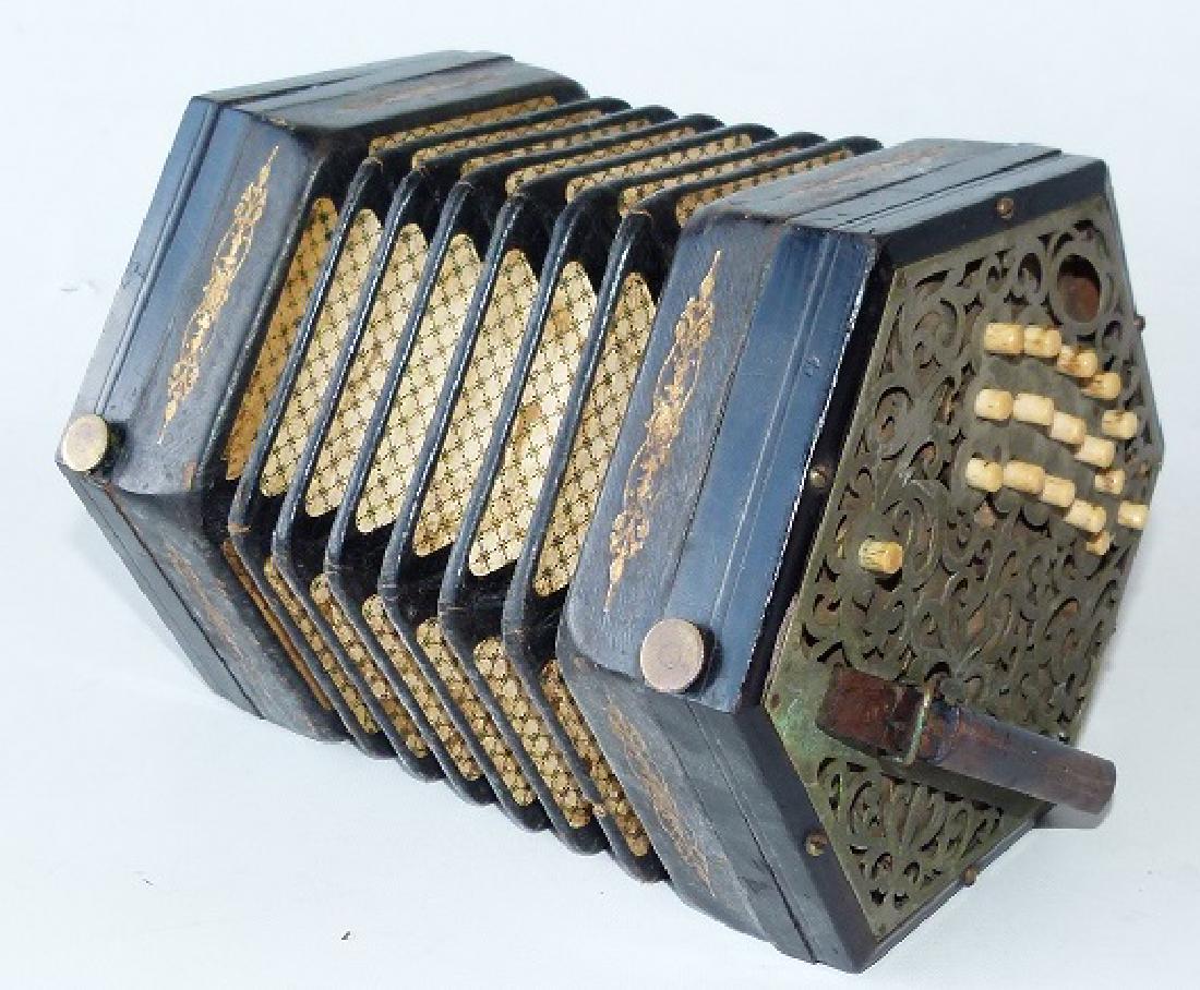 EARLY GERMAN CONCERTINA/ACCORDION 19TH C.