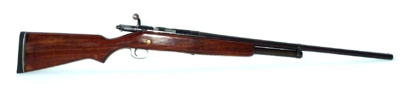 J.C. HIGGINS MOD. 16 GA MOD. BOLT ACTION RIFLE: J.C. HIGGINS MOD. 16 GA MODIFIED CHOCK BOLT ACTION RIFLE, SER. #58314, BBL 26" **RESTRICTED-NICS CHECK REQUIRED**