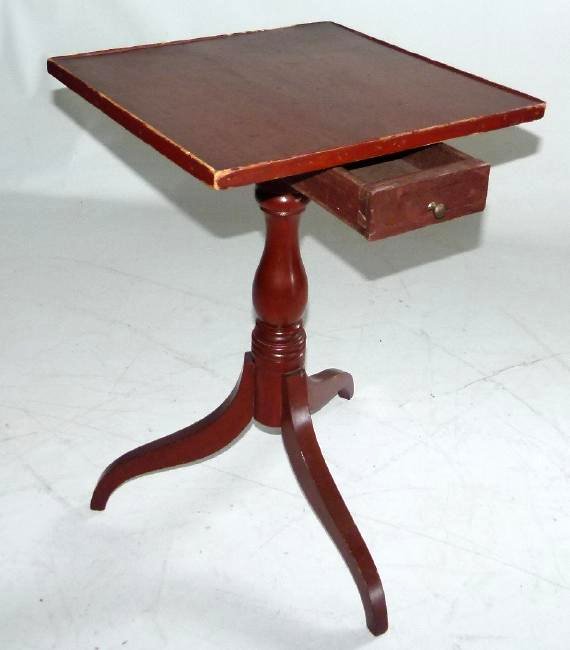 FEDERAL PAINTED CHERRY CANDLESTAND (1 of 6)