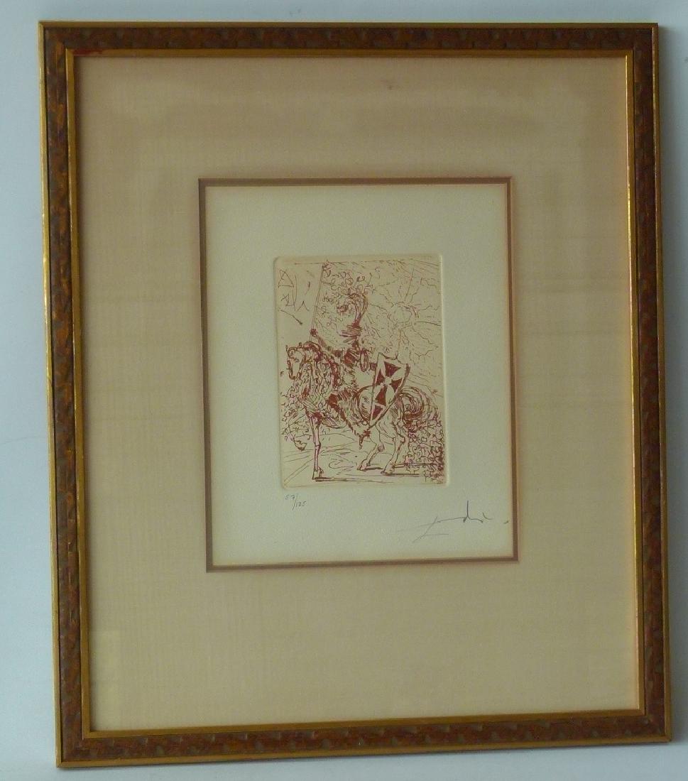 ETCHING EL CID (ETCHING OF A KNIGHT) SIGNED DALI (1 of 13)