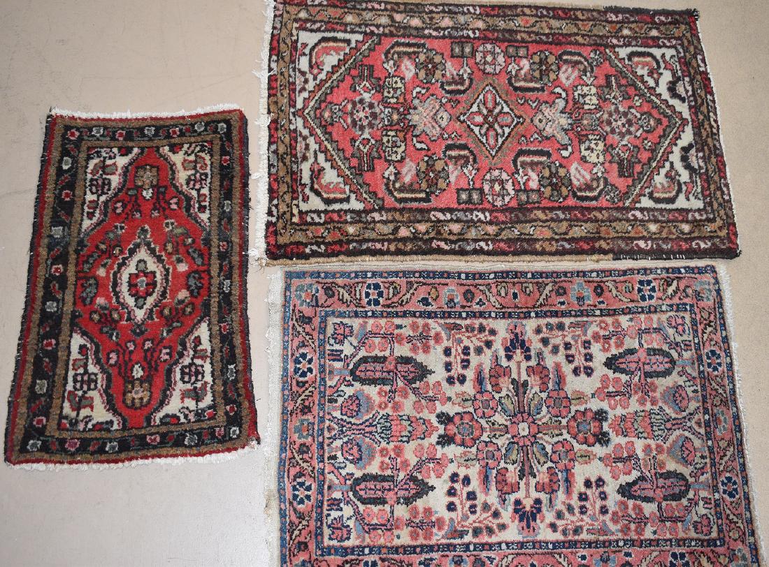 LOT (3) SMALL HAMADAN CARPETS (SCATTERS) 19/20TH C. (1 of 16)