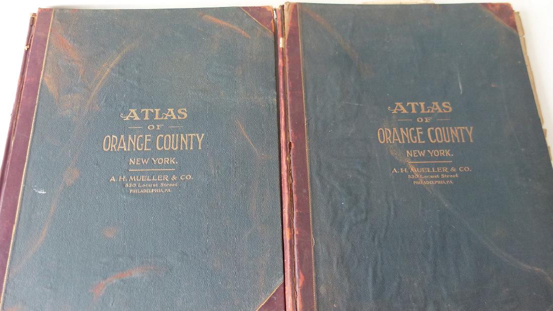 (2) ATLAS OF ORANGE COUNTY NY, A.H. MUELLER 1903 (1 of 19)