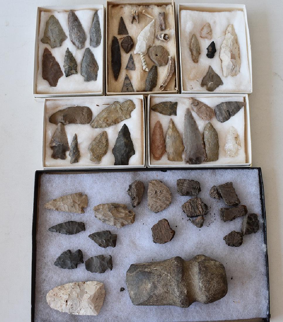 LOT ASSORTED NORTH AMERICAN INDIAN  ARROWHEADS (1 of 7)