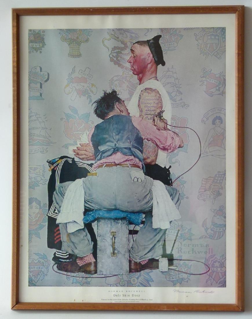 PRINT "ONLY SKIN DEEP" NORMAN ROCKWELL, 1984: PRINT "ONLY SKIN DEEP" NORMAN ROCKWELL, 1984 25" X 19"